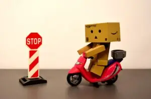 danbo, figure, scooter