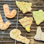 sugar cookies on a rack