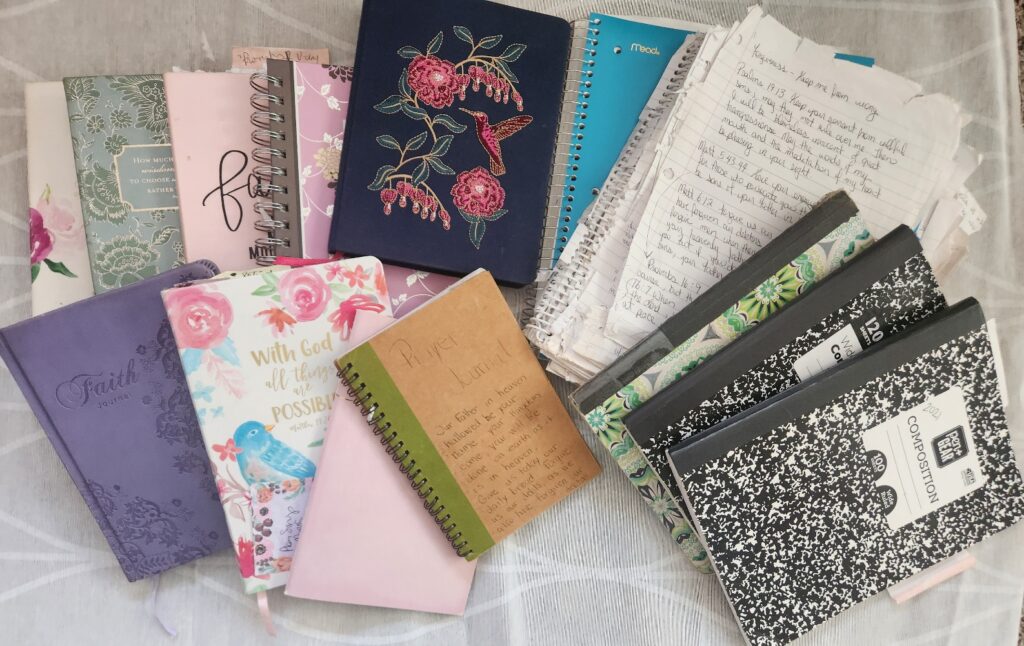 a sampling of my prayer journals